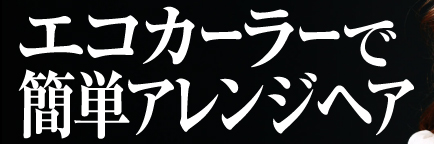 エコカーラーで簡単アレンジヘア